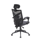 Verstellbarer Bürostuhl mit Kopfstütze Ergonomischer Schreibtischstuhl Hoher Rücken Mesh-Bürostühle mit Lordosenstütze mit Rollen