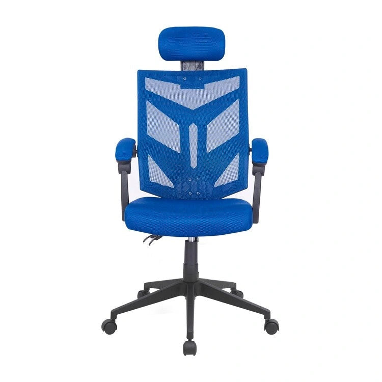 Verstellbarer Bürostuhl mit Kopfstütze Ergonomischer Schreibtischstuhl Hoher Rücken Mesh-Bürostühle mit Lordosenstütze mit Rollen