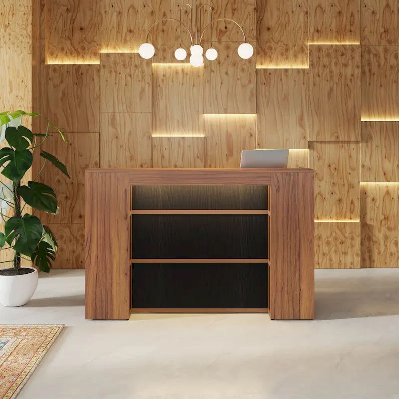 63 Zoll Empfangstheke mit LED-Beleuchtung für Ladenbüro