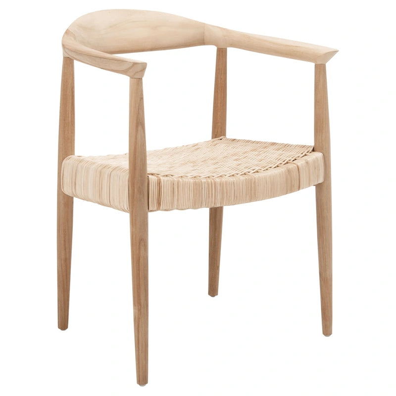 Akzentsessel aus Seil und Rattan – 24.8 B x 18.9 T x 30.7 H – 25Bx19Tx31H
