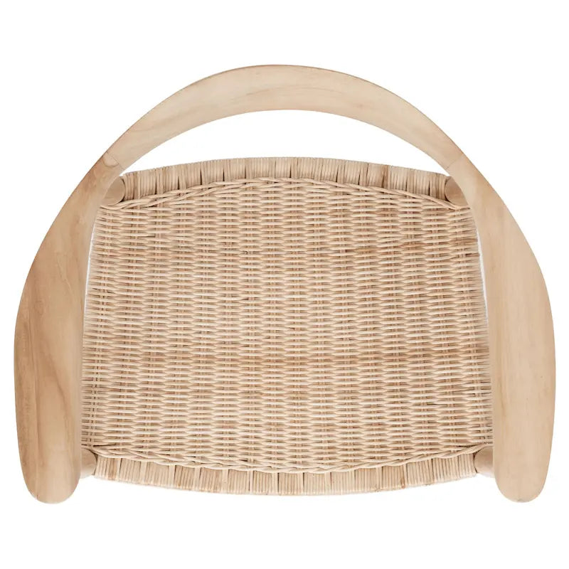 Akzentsessel aus Seil und Rattan – 24.8 B x 18.9 T x 30.7 H – 25Bx19Tx31H