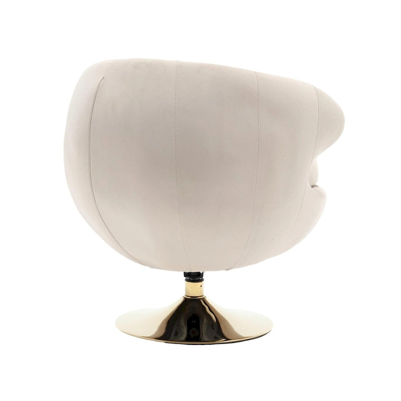 Samt 360-Grad drehbarer Relaxsessel