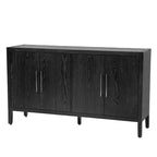 Modernes Sideboard 60 mit 4 Türen und Massivholzfüßen